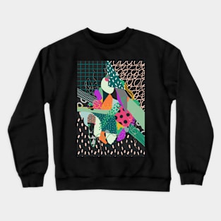 Abstract Print Crewneck Sweatshirt